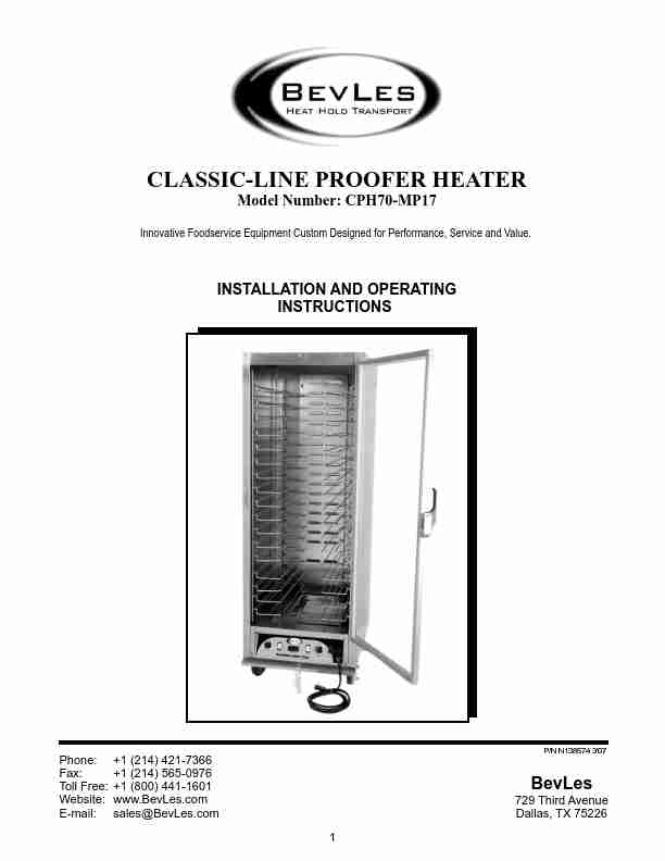 Bakers Pride Oven Electric Heater CPH70-MP17-page_pdf
